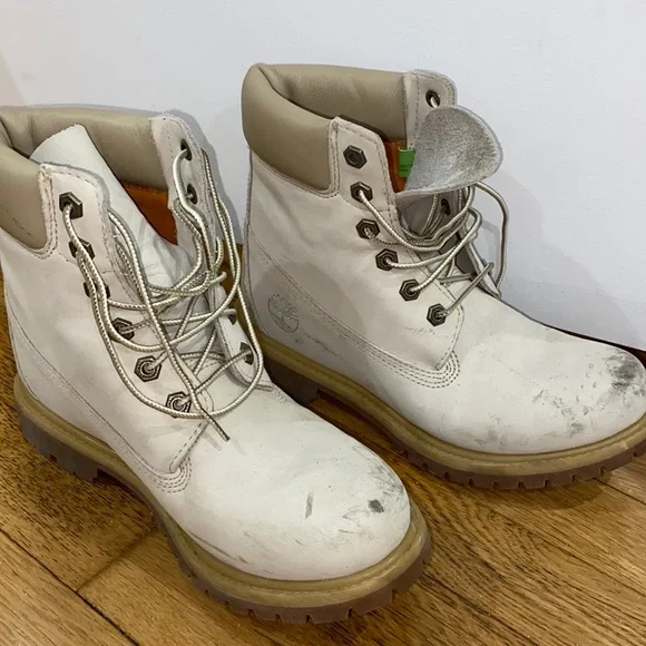 Timberland | Shoes | Timberland Boots Cream Size 8m | Poshmark display picture 3